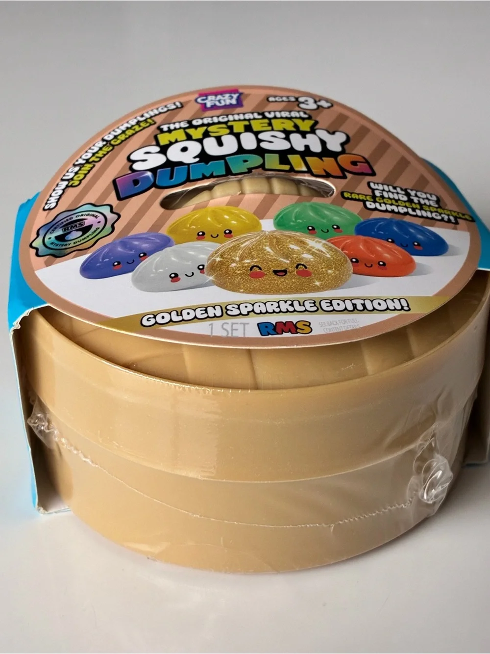 RMS Mystery Squishy Dumpling - Golden Sparkle Edition (Gold Confirmed) Unopened